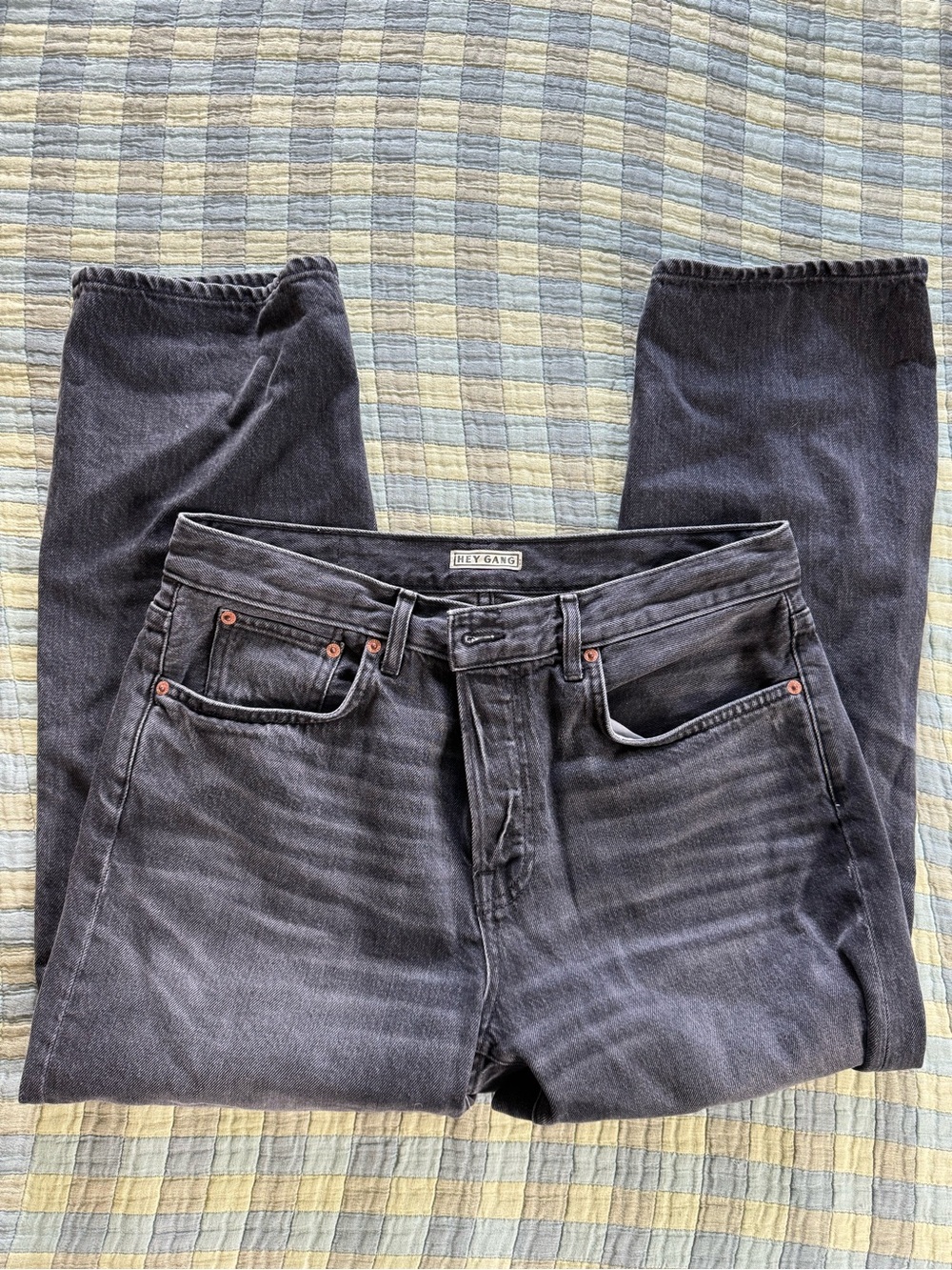 Hey Gang Loose Crop in Jett Wash LIKE NEW - Picture 5 of 6